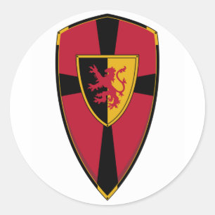 Knights Shield Sticker