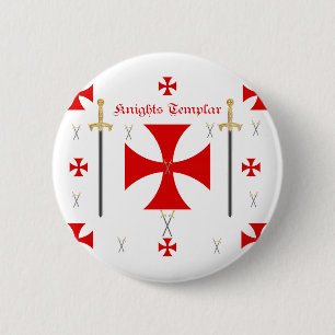 Knights Templar 6 Cm Round Badge