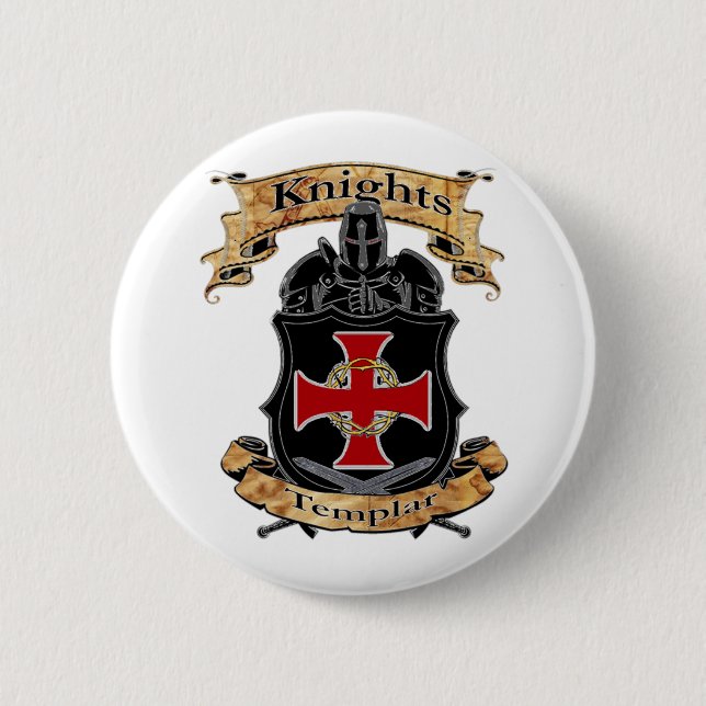 Knights Templar 6 Cm Round Badge (Front)