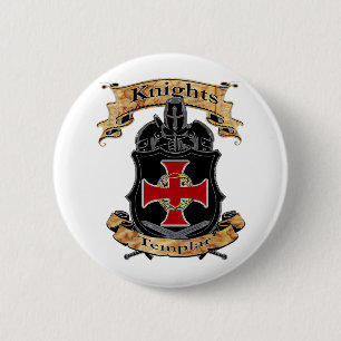Knights Templar 6 Cm Round Badge