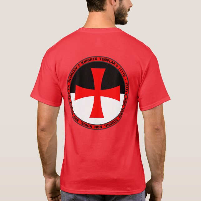 Knights Templar Coat of Arms Seal Shirt (Back)