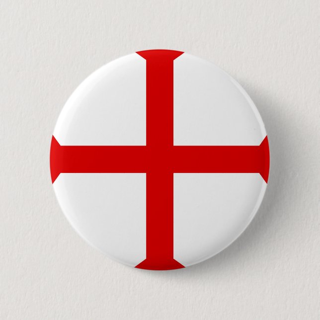 Knights Templar Cross 6 Cm Round Badge (Front)