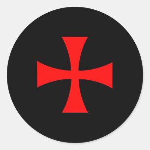 Knights Templar Cross Catholic Christian Order The Classic Round Sticker