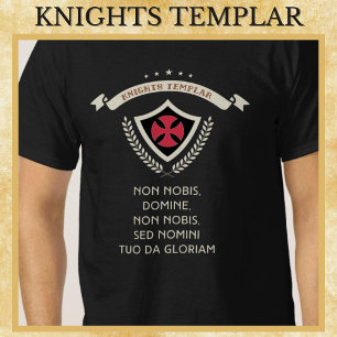 Knights Templar cross Mediaeval warrior of christ T-Shirt