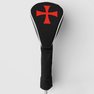 Knights Templar Cross Patriotic Golf Head Cover 