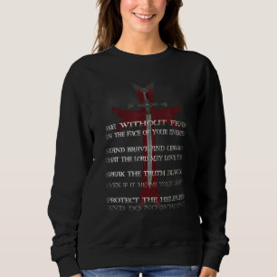 Knights Templar Crusader Cross Ring Order Be Witho Sweatshirt