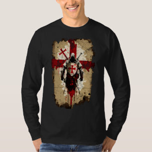 Knights Templar Crusader Cross Soldier of Christ F T-Shirt