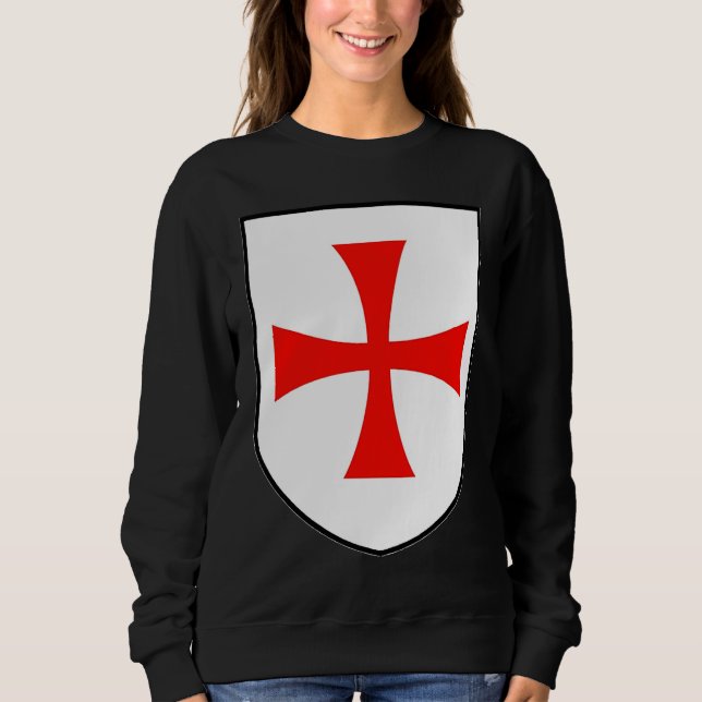 Knights Templar Flag Order of Solomon's Temple app Sweatshirt (Front)