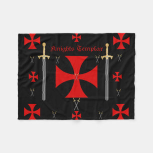 Knights templar Fleece Blanket