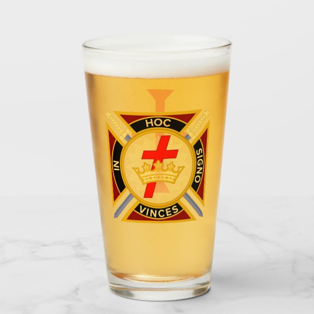 Knights Templar Glass (Front Filled)