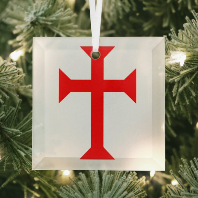 Knights Templar  Glass Tree Decoration (Insitu)