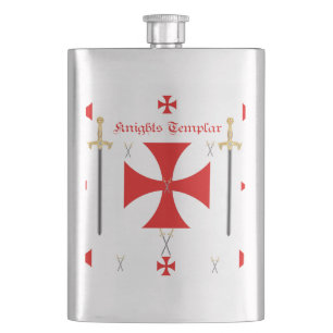 Knights Templar Hip Flask