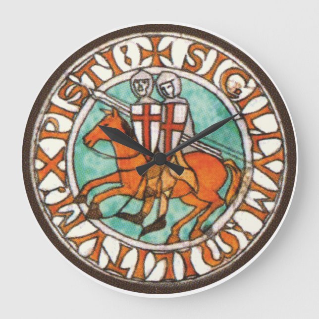 Knights Templar Large Clock (Front)