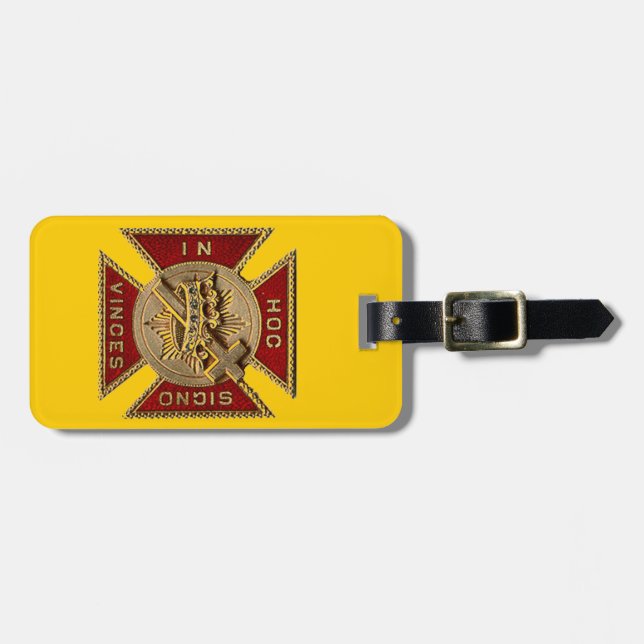 KNIGHTS TEMPLAR LUGGAGE TAG (Front Horizontal)