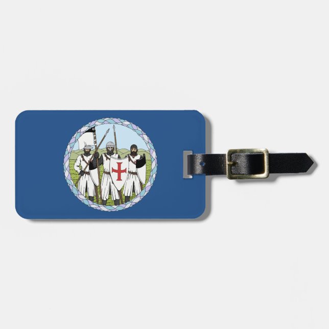 Knights Templar Luggage Tag (Front Horizontal)