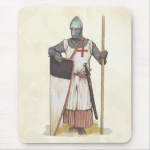 Knights Templar Mediaeval Warrior Mouse Pad