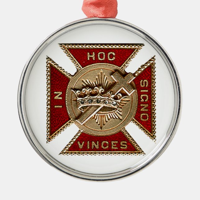 KNIGHTS TEMPLAR METAL ORNAMENT (Front)