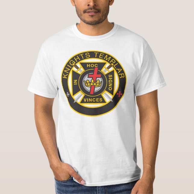 Knights Templar Military Commandery T-Shirt (Front)