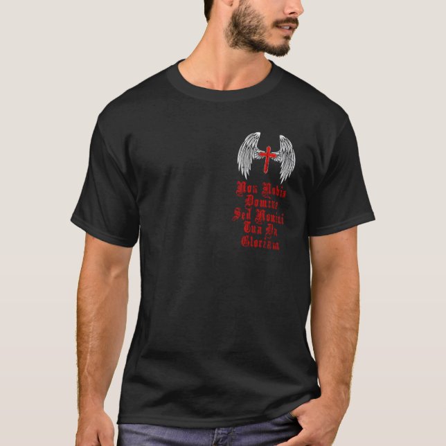 Knights Templar Moral Code. 2 Sided Design. Holy C T-Shirt (Front)