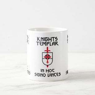 Knights Templar MOTTO Medieval History Insignia Coffee Mug