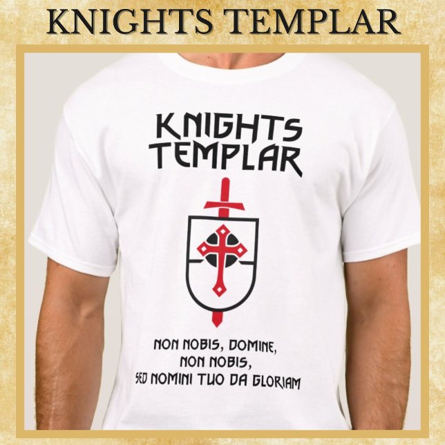 Knights Templar Non Nobis Domine Middle Ages Art T-Shirt (Creator Uploaded)