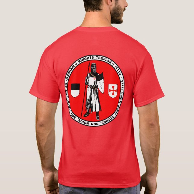 Knights Templar Posing Seal Shirt (Back)