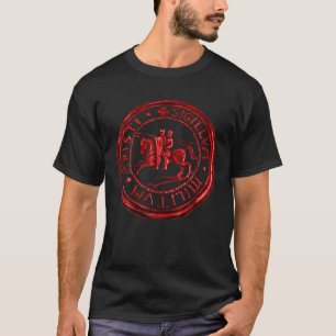 Knights Templar Ring Seal Soldiers of Christ Crusa T-Shirt