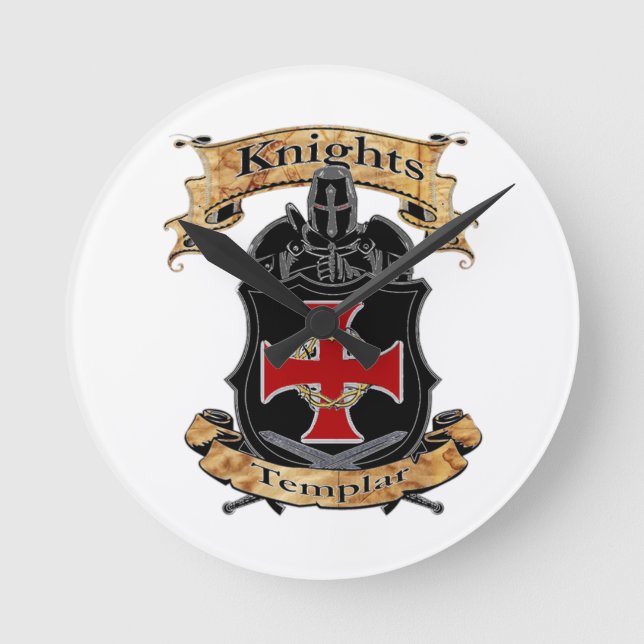 Knights Templar Round Clock (Front)
