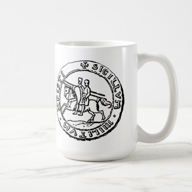 Knights Templar Seal Coffee Mug (Right)