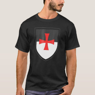 Knights Templar Shield Cross Crusades Christ Warri T-Shirt