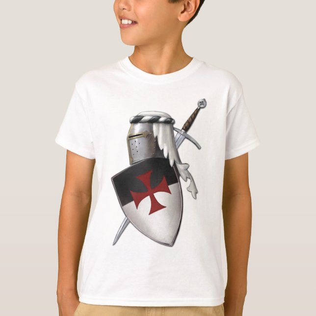 Knights Templar shield T-Shirt (Front)