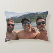 Knik River Selfie Accent Pillow @3dudes1life