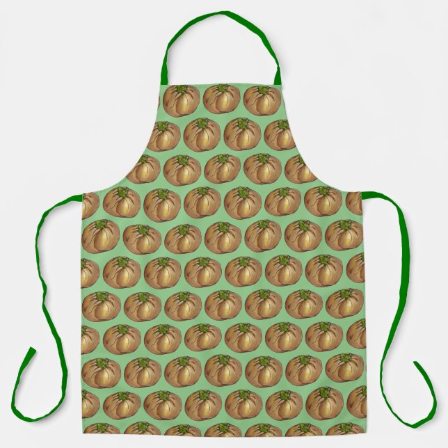 Knish NYC Jewish Deli Food Spinach Knishes Apron (Front)
