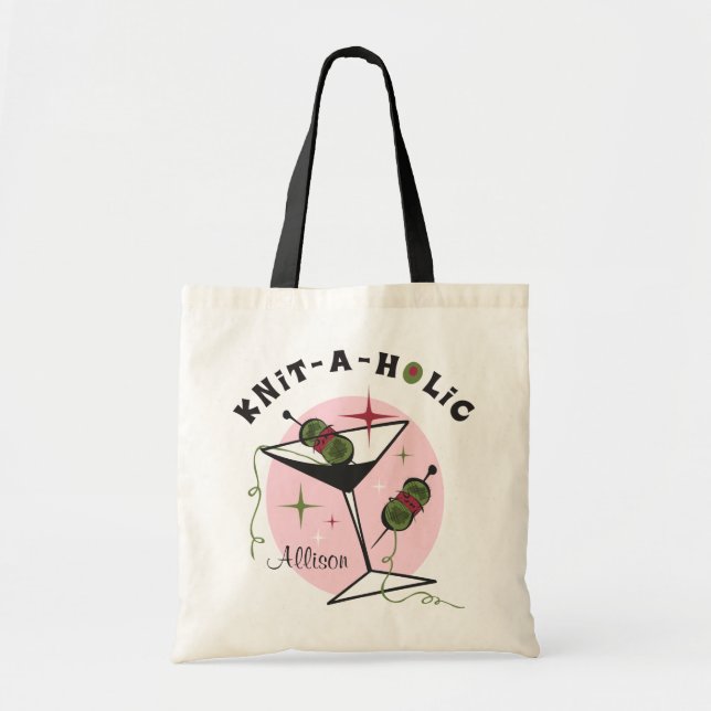 Knit-A-Holic Tote Bag (Front)