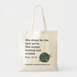 Knit and Crochet Tote Bag