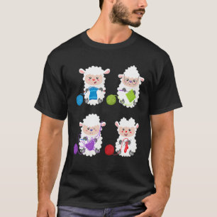 Knit Crochet Knitter Crocheting Sheep Knitting T-Shirt