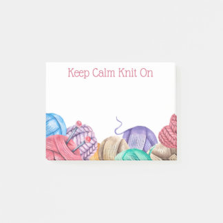 Knit Crochet Yarn Post-It Notes