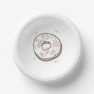 KNIT DONUT 7" Paper Bowls Plate