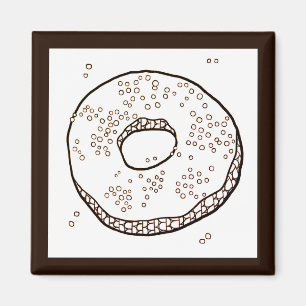 KNIT DONUT Square Magnet