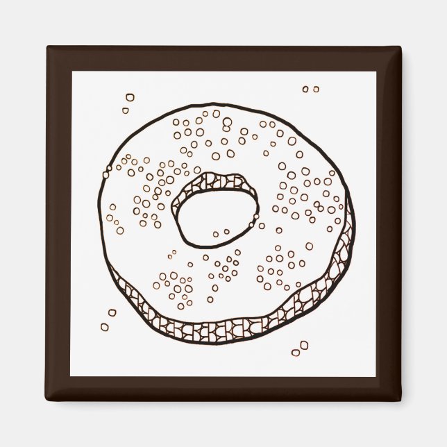 KNIT DONUT Square Magnet (Front)