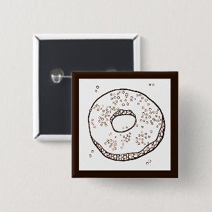 KNIT DONUT Square Pin Button