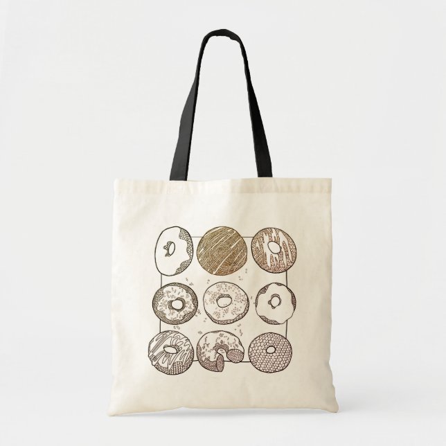 KNIT DONUTS Budget Tote Bag (Front)