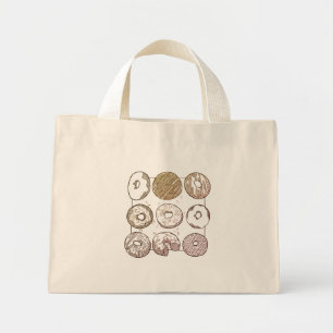 KNIT DONUTS Tiny Tote Bag