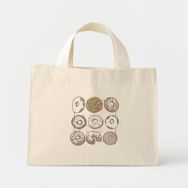 KNIT DONUTS Tiny Tote Bag (Front)