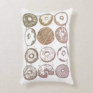 KNIT DOZEN DONUTS Accent Pillow