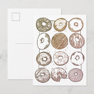 KNIT DOZEN DONUTS Postcard