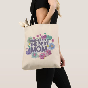 Knit-erally the Best Mum Tote Bag