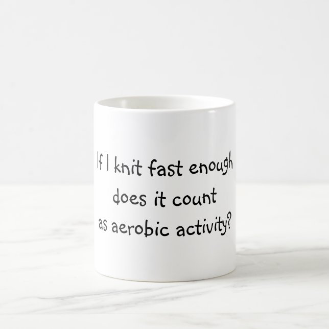 Knit Fast Enough Coffee Mug (Center)