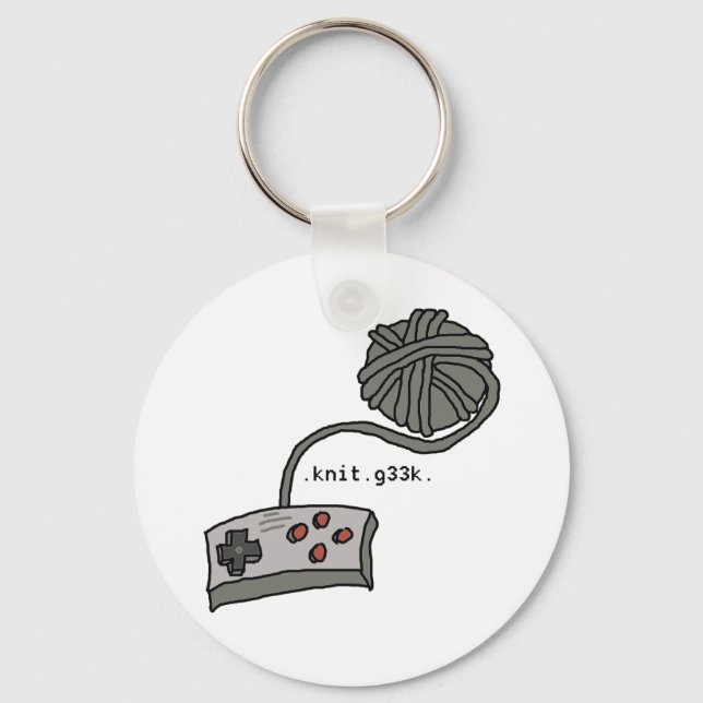 .knit.g33k. keychain (Front)