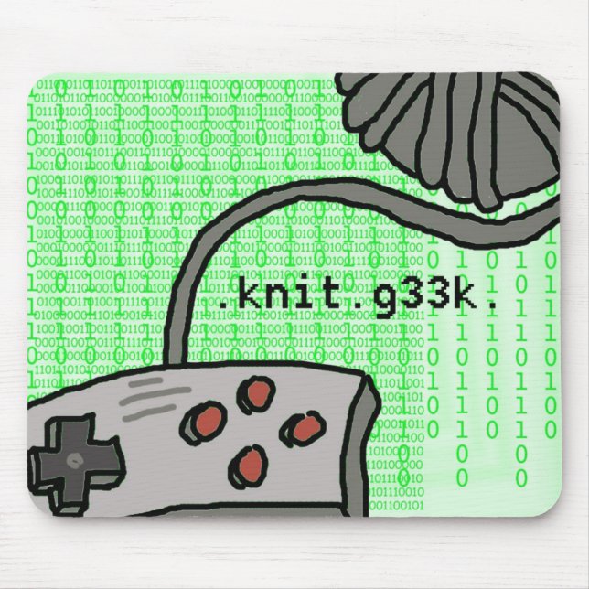 .knit.g33k. mousepad (Front)